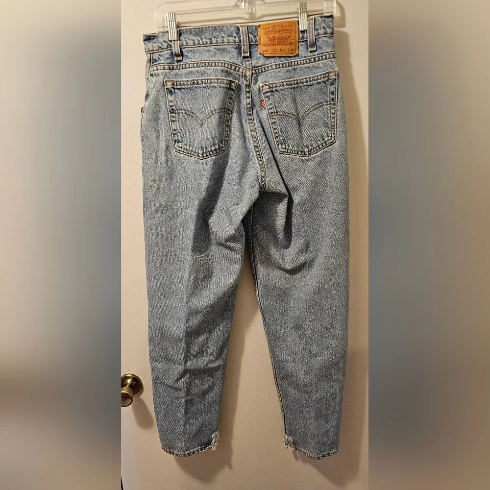 Vintage 90s Levis 560 Loose Fit Tapered Leg Denim Distressed Men's Size 31x30
